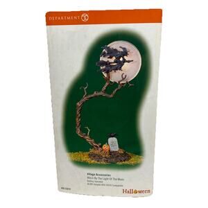 Department 56 Halloween Witch By The Light Of The Moon - Tested Working 52879